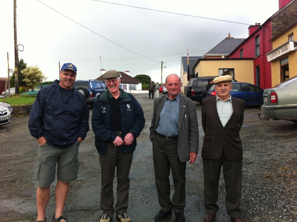 I was proud to stand alongside these three octogenarians: Dad, Terry O'Connor and Michael Daley at Scartaglin.